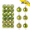Bolas de Navidad Transfronterizas Juego de 36 Colgante Plástico Simple con Forma Especial Colgante DIY Adorno para Árbol de Navidad Decoración Navideña