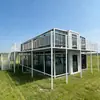 Venta al por mayor del fabricante Comercio exterior Contenedor expandible de doble ala Cobertizo para herramientas de jardín exterior Contenedor a prueba de humedad e impermeable Unidad de actividad móvil