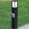 Impermeable con enchufe lámpara de césped lámpara de jardín lámpara de césped para exteriores paisaje de jardín de villa a prueba de lluvia placa de cableado de aluminio