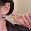 Pendientes Metálicos Pequeños con Fragancia en Forma de C Europeos y Americanos para Mujer, Lujo Accesible, Estilo Nicho, Versátiles Elegantes, Pendientes Geométricos