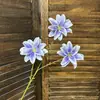 Colección de flores artificiales moradas, flores falsas para bodas, Jardín Monet al aire libre, Phalaenopsis, orquídeas Phalaenopsis, decoración, venta al por mayor transfronteriza
