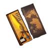 Caja de Regalo Mapa con Pan de Oro Vintage Estilo Europeo Pluma Fuente Pluma de Ave Pluma Fuente Academia de Magia La Mejor Opción para Regalar