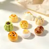 Juguetes de comida en miniatura para casa de muñecas, pan y pasteles simulados, modelo para juego de simulación, adorno de decoración de escritorio
