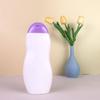 Fabricante Venta al por Mayor 400Mlsod Botella de Miel Pe Botella para Loción Gel de Baño y Ducha Blanco Extruido Forma Especial Botella Plana
