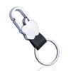 Chaveiro de couro de metal criativo chaveiro de couro de alta qualidade masculino pode ser gravado a laser o suficiente LOGO