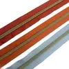 Color Mixto En Stock No. Cremallera de Nylon Dorada Clara de 5, Dientes de Plástico Electrochapados al Vacío, Cremallera por Metro para Maletas y Bolsos de Mano, Cremallera de Nylon