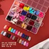 Venta Caliente Transfronteriza 288 Piezas de Uñas Postizas Color Sólido Mate Color Mixto para Uñas de Manos y Pies, Uñas Falsas Tipo Ballet para Pies, Sin Costuras y Sin Necesidad de Limar