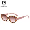 Gafas de Sol Retro Ojo de Gato para Mujer, Gama Alta, Modernas, a la Moda, Gafas Ovaladas de Montura Pequeña, Anti-UV, Gafas de Sol con Protección Solar