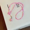 Collar de cuentas de estrella de mar de colores Dopamina para mujer, Cadena para clavícula estilo vacación de verano en la costa, Accesorio de cuello versátil para el día a día