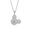 Collar para Mujer, Moda Transfronteriza, Diseño Nicho de Corazón, Versátil Elegante, Colgante Simple y Versátil, Collar Cadena Clavícula para Mujer