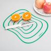 Tabla de cortar esmerilada Tabla de cortar de cocina Tabla de cortar de plástico para cortar frutas Hogar Dormitorio Lámina antideslizante Tabla de cortar transparente