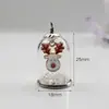 Criativo Papai Noel Árvore de Natal Boneco de Neve Cobertura de Vidro Transparente Pingente Série de Natal Chaveiro Pingente de Presente
