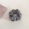 Scrunchie de Malha Macia Versátil Estilo Preguiçoso para Mulheres, Elástico de Cabelo da Moda para Rabo de Cavalo Baixo no Trajeto para o Trabalho, Acessório de Cabelo Simples
