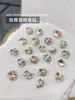Arte de Uñas de Moda con Pedrería Grande, Montones de Cristales, Corazón Inclinado Súper Brillante, Ángulo Recto Rectangular, Decoración de Uñas de Perlas Colocadas a Mano