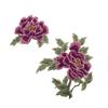 Novas Flores Bordadas em Rosa Solúveis em Água, Acessórios de Casamento Cheongsam Retrô, Roupas Estilo Chinês Bordadas com Flores Atacado