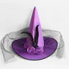 Chapéus de Halloween para crianças e adultos, chapéus de bruxa decorativos, artigos de festa, chapéus de bruxo, chapéus de bruxa, fantasias de Halloween