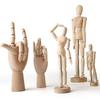 Montmartre Boceto Figura de Madera Arte Cómic Bodegón Bocetado Mano de Madera Imitación Modelo de Figura de Madera Boceto Rápido Atracción Magnética Creativa