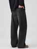 Ropa para Hombre Maple House / Nueva Colección Primavera: Jeans Retro Negros de Estilo Americano de Alta Calidad, Pantalones Largos Rectos Holgados para Hombre