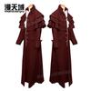 Fantasia Cosplay de Halloween Aliexpress Medieval Gola Alta Botão Casaco Roupas Externas Uniforme de Figurino de Palco Europeu e Americano