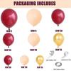 Traje de Globos Rojo Dorado Blanco para Boda Nupcial, Decoración para Fiesta de Enfrentamiento Nupcial, Aniversario de Boda