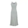 Vestido Camisola de Tricô Elegante com Babados, Estilo Desejo Puro, Moda Primavera e Verão, Slim-Fit, Cor Sólida, Comprimento Médio
