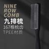 Atacado Transfronteiriço Conjunto de Pentes Masculinos Estilo Retrô Pente Grande para Topete Pente de Dentes Largos Pente de Osso para Penteado Pente de Nove Fileiras