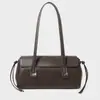 Bolso de Axila de Piel de Vaca Curtida al Vegetal Nuevo Otoño e Invierno, Bolso de Almohada Portátil de Gama Alta para Mujer, Bolso Baguette Popular Versátil para Hombro