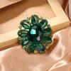 Moda europeia e americana broche criativo liga diamante flor de diamante cristal de vidro feminino acessórios de vestuário corpete