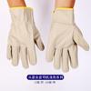 Guantes de soldadura de gamuza de manga larga para conductor de alta temperatura y doble cuero de vaca para soldador al por mayor de fábrica