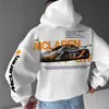 Hoodie Mclaren P1 Gtr Mais Vendido no Comércio Exterior com Padrão de Supercarro, Moletom Estilo Rua para Homens