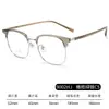 Gafas de línea de cejas de negocio retro ultraligeras de moda 9002HJ monturas para miopía para hombre IP galvanizado gafas de Danyang al por mayor