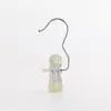 Pinza metálica de acero inoxidable para pantalones con boca ancha, pinza de tres puntas engrosada, toalla sin marcas, sombrero, calcetín, pinza para pantalones a prueba de viento con gancho