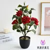 Rosas Artificiales de Alta Gama con Tacto Realista, Flores Falsas Multicabezales para Decoración, Adecuadas para Arreglos Florales de Sala de Estar y Mesa de Comedor
