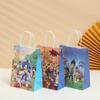 Bolsas de Regalo para Compras de Productos Nuevos Transfronterizos Bolsas de Tote de Papel Kraft al por Mayor Bolsas para Empaque de Regalos de Cumpleaños Dulces y Snacks