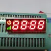 Fornecimento Direto de Tela LED Digital Colorida de Linha Única de 12 Pés, Relógio Digital de 4 Dígitos, Display de Energia, Tela Digital