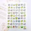 Novos Adesivos de Unha Desenho Animado Fofo Laço Coelho Branco 5D Em relevo Coração Cereja Cachorrinho Adesivos de Unha Vestíveis