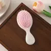 Peine Portátil con Cojín de Aire Patrón Ámbar, Peine de Masaje con Airbag para Alisar el Cabello, Uso en Casa, No Daña el Cabello, Adecuado para Uso Tanto Seco como Húmedo, Peine Antiestático