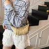 Bolsa de Corno Nicho Francês 2025 Nova Bolsa de Axila Moderna Fashionável Bolsa Dumpling Versátil Simples de Ombro Transversal