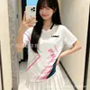 Roupas de Badminton Verão Novo Secagem Rápida Respirável Fresco Manga Curta Camisa de Competição Uniforme da Equipe Provincial Roupa Esportiva de Treino