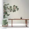 Simple nuevo estilo chino concepción artística pino tinta paisaje mural sala de estar estudio pared de fondo de TV papel tapiz dormitorio tela de pared