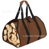 Bolsa de almacenamiento de leña de lona encerada al aceite multifuncional, bolso de mano para leña, bolsa de transporte portátil para exteriores multifuncional