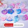 12 DIY Cola Joias Redondo Molde Areia Movediça Sorvete Morango Cabeça Panda Vermelho Lua Silicone Sobremesa