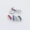 Pulsera Nueva y Colorida con Separadores de Pedrería Anillo Rueda Accesorios para Joyería DIY Cuentas de Hilo Adornos Separadores 100 piezas