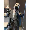 Moque Outono Novo Estilo Coreano Design de Nicho Gola Grande Jaqueta Solta Corta-vento Casaco Curto MQ1831