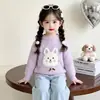 Suéter de punto para niña, nueva colección otoño/invierno 2026, ropa de invierno elegante y cálida para niñas pequeñas, top moderno y grueso