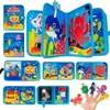 Tablero de aprendizaje de fieltro interactivo Montessori transfronterizo para bebés y niños educación temprana granja tranquila libro de desgarro DIY libro de tela de fieltro