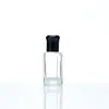 Botella Octagonal de Vidrio Transparente para Aceites Esenciales con Rodillo Botella Roll-on para Aceites Esenciales Botella Muestra de Perfume Mini Botella de Rodillo de 9ml