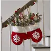 Luvas Luminosas de Natal Transfronteiriças Guirlanda de Bolas de Natal Pendente de Parede Pinha Artificial de Natal Arranjo Circular de Videira com Frutas Vermelhas Pingente