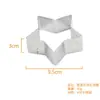 En Stock Anillo Perforado de Acero Inoxidable 430 Forma de Estrella para Tarta Anillo de Mousse Francés Anillo para Tarta de Queso Molde de Estrella de Cinco Puntas para Hornear