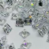 Zircón cuadrado SQ corte plano de ángulo recto alambre paralelo material Guita circón 7A zirconia cúbica piedra suelta pulida